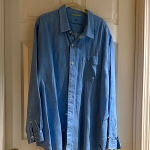 Tommy Bahama Light Blue Linen Shirt